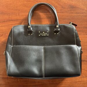 Kate Spade New York Wellesley Leather Alessa Satchel Black Please‎ Read